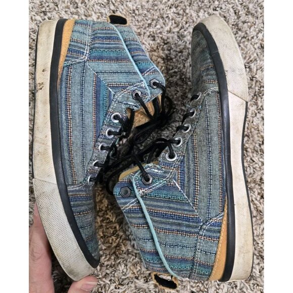 Men's Converse Bassline Textile Upper High Top All Stars Sneakers, Sz 9 - Picture 8 of 10